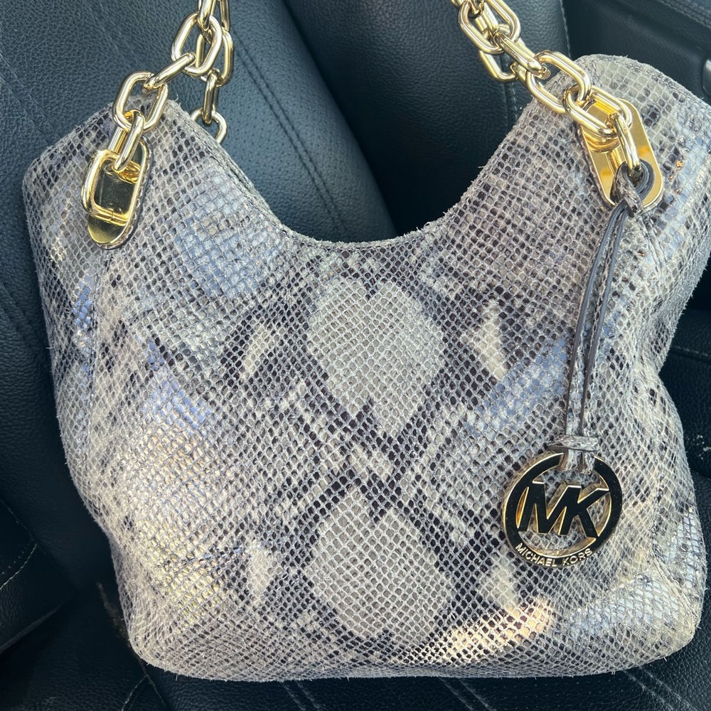 Michael Kors snakeskin purse